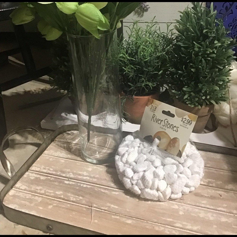 3 lbs Pure Snow White River stone Vase filler decor